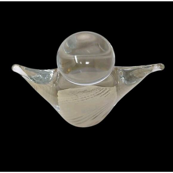 Art Glass Angel Wings Up Paperweight Abstract Figurine - Picture 5 of 8